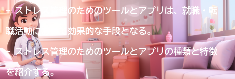 ストレス管理のためのツールとアプリの要点まとめ