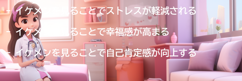 イケメンを見ることの効果とは？の要点まとめ