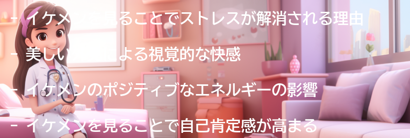 イケメンを見ることでストレスが解消される理由の要点まとめ