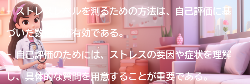 ストレスレベルを測るための方法の要点まとめ