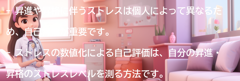 自分の昇進・昇格のストレスレベルを測る手順の要点まとめ