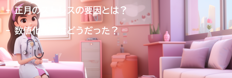 正月のストレスの要因と数値化結果の要点まとめ