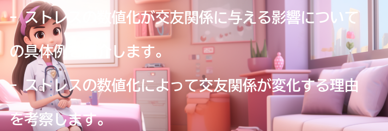 ストレスの数値化による交友関係の変化の具体例の要点まとめ