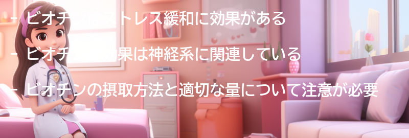 ビオチンの効果の要点まとめ