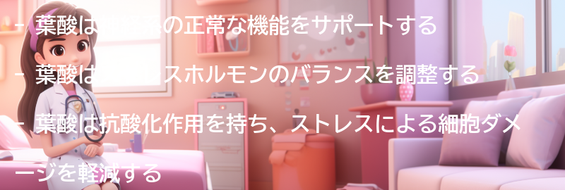 葉酸がストレスに効果的な理由の要点まとめ