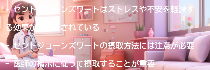 セントジョーンズワートの摂取方法の要点まとめ