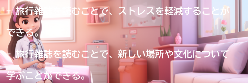 旅行雑誌を読んで旅行気分を味わおうの要点まとめ