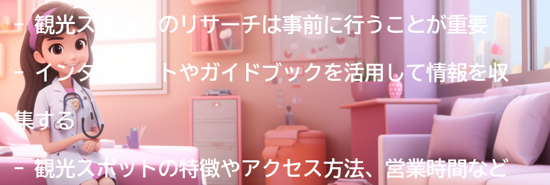 観光スポットのリサーチとスケジュール作成の要点まとめ
